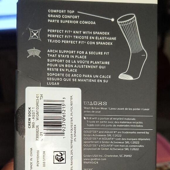 Gold Toe Men's Dress Socks - Tan and Blue - Picture 4 of 4